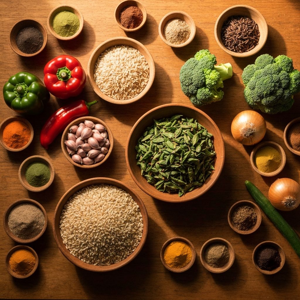 Cultural ingredients and traditional cooking elements